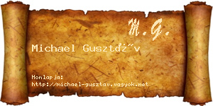 Michael Gusztáv névjegykártya